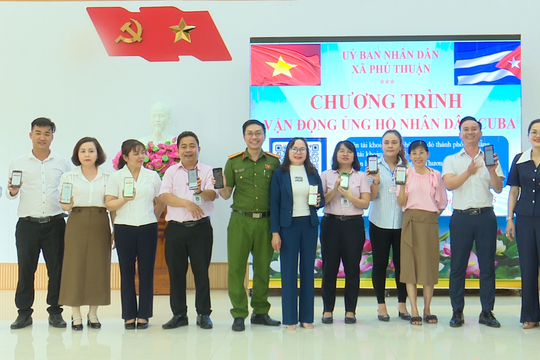 Xã Phú Thuận phát động ủng hộ nhân dân Cuba