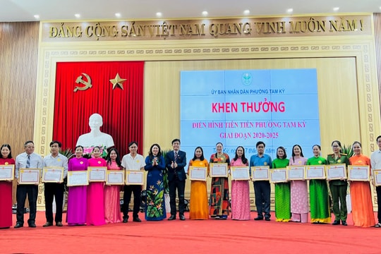 Phường Tam Kỳ tuyên dương 92 tập thể, cá nhân điển hình tiên tiến
