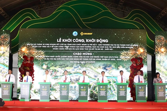 Groundbreaking for functional site No. 5 in Da Nang Free Trade Zone and major projects