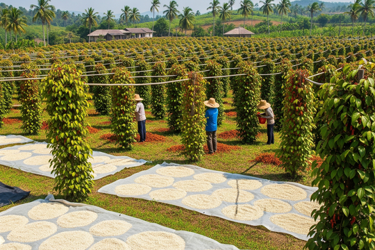 Giá tiêu hôm nay 29/8/2025: Giá tiêu liên tục nhảy vọt, lên đỉnh 152.000 đồng