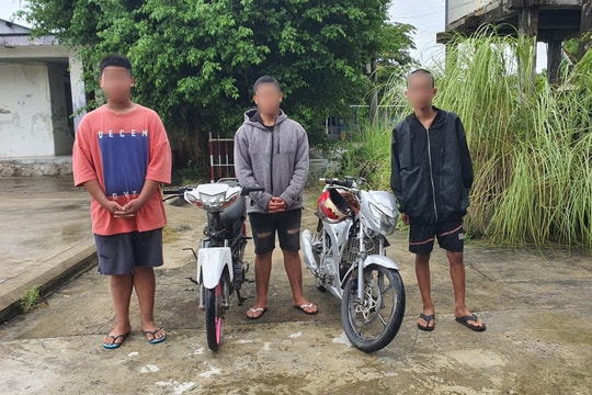 Công an phường Điện Bàn điều tra nhóm đối tượng trộm cắp nhiều tài sản