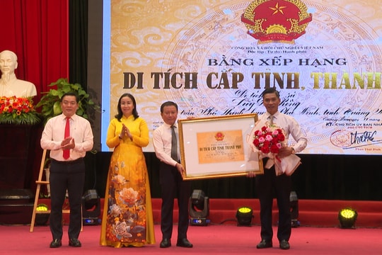 Di tích Lũy Đá Rồng được xếp hạng di tích lịch sử cấp thành phố