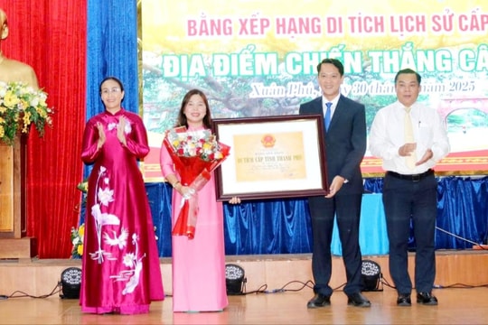 Địa điểm Chiến thắng Cây Kết được xếp hạng Di tích lịch sử cấp thành phố