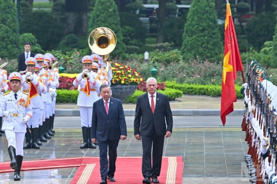 Tổng Bí thư Tô Lâm chủ trì Lễ đón Bí thư Thứ nhất, Chủ tịch nước Cuba Miguel Diaz-Canel Bermudez