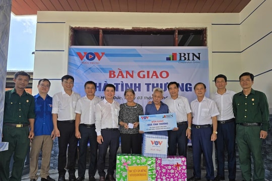 Tập đoàn BIN Corporation bàn giao nhà tình thương tại xã Hiệp Đức