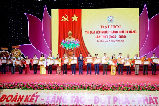 Đà Nẵng tuyên dương, khen thưởng 410 tập thể và cá nhân tại Đại hội Thi đua yêu nước thành phố lần thứ I