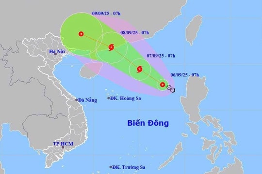 Áp thấp nhiệt đới ở đông bắc Biển Đông, Đà Nẵng sẽ có mưa vừa, mưa to