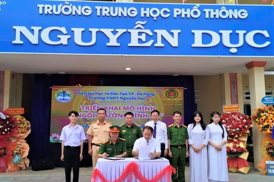 Công an xã Phú Ninh ra mắt mô hình “Ngôi trường bình an”