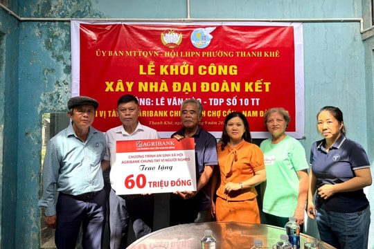 Khởi công xây nhà mới cho hộ khó khăn ở phường Thanh Khê