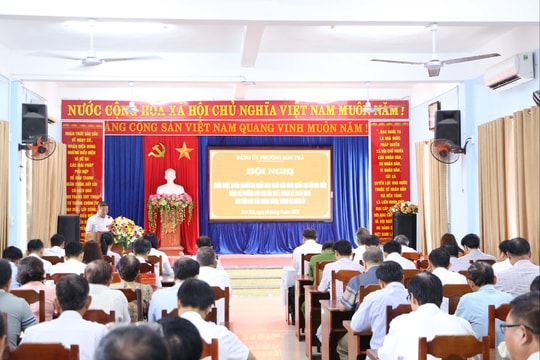 Phường Sơn Trà tổ chức triển khai thực hiện Chỉ thị số 46-CT/TW của Bộ Chính trị