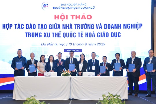 Trường Đại học Ngoại ngữ Đà Nẵng ký kết hợp tác với 11 đối tác trong nước và quốc tế