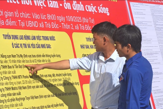 Đưa việc làm đến với lao động xã Trà Đốc