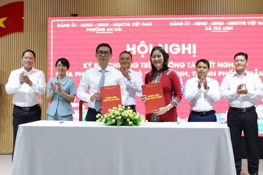 Phường An Hải và xã Trà Linh kết nghĩa, hỗ trợ nhau phát triển bền vững