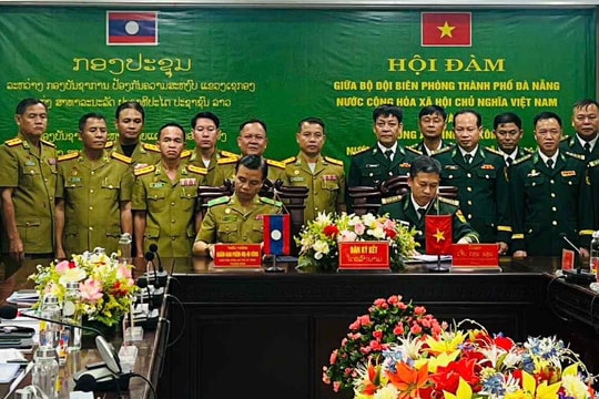 Hội đàm giữa BĐBP thành phố Đà Nẵng và Công an tỉnh Sê Kông- Lào