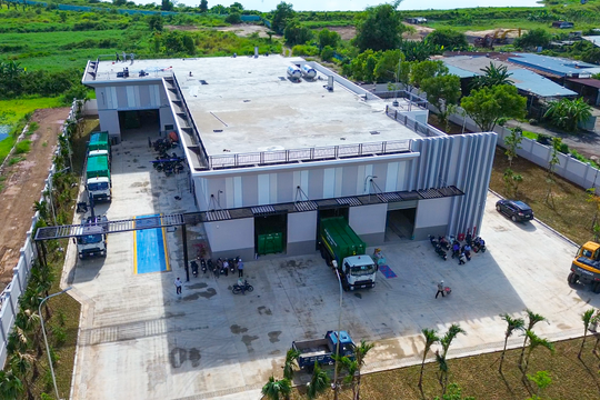 Vận hành thử Trạm trung chuyển rác Cẩm Lệ