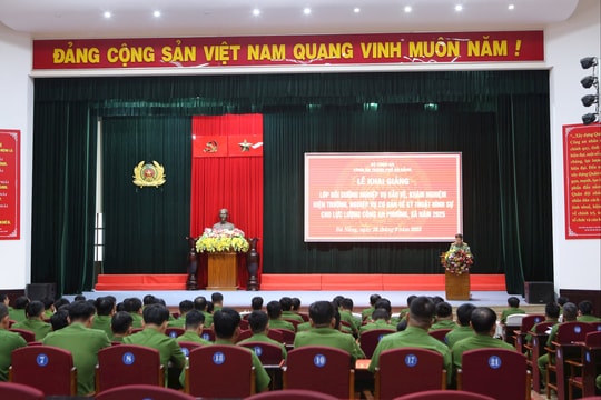 Công an Đà Nẵng bồi dưỡng nghiệp vụ kỹ thuật hình sự cho công an cấp xã