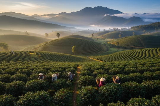 Giá cà phê hôm nay 23/9: Robusta "đánh trận" trên sàn, mang lại sắc xanh