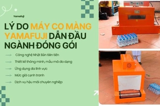Máy co màng Yamafuji chất lượng tại Siêu thị Hải Minh