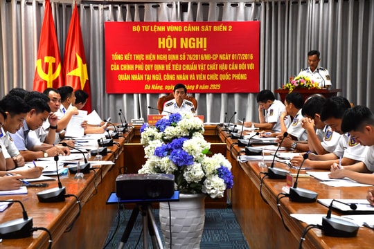 Vùng Cảnh sát biển 2 bảo đảm đầy đủ tiêu chuẩn hậu cần cho bộ đội
