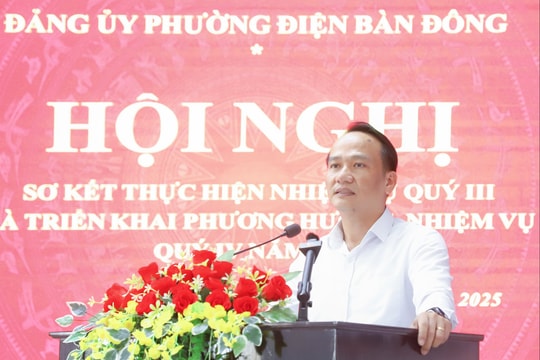 Phường Điện Bàn Đông tập trung xây dựng Đảng gắn với phát triển kinh tế - xã hội