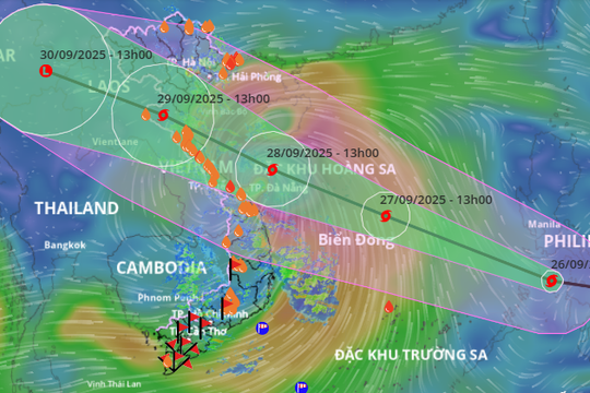 Tăng cường dự báo, cảnh báo bão Bualoi tác động Trung Bộ