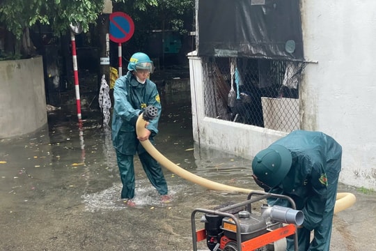 Vận hành ổn định các trạm bơm chống ngập, khơi thông thoát nước