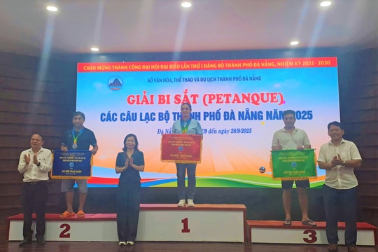 Câu lạc bộ phường Hải Vân nhất toàn đoàn giải bi sắt thành phố Đà Nẵng