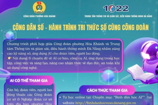 Công dân số - Hành trình tri thức số cùng Công đoàn