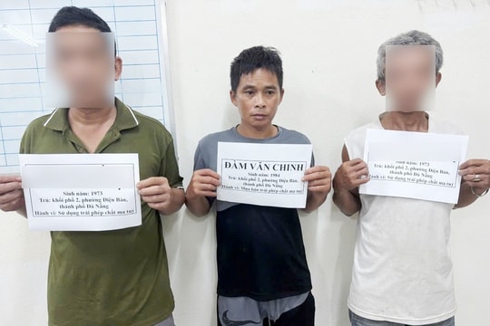 Công an phường Điện Bàn triệt phá nhóm đối tượng mua bán, sử dụng ma túy