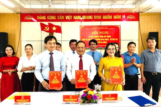 Hai xã Trà Giáp, Việt An và phường Bàn Thạch ký kết chương trình kết nghĩa