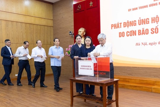 Mặt trận Tổ quốc Việt Nam phát động ủng hộ đồng bào bị thiệt hại do bão số 10
