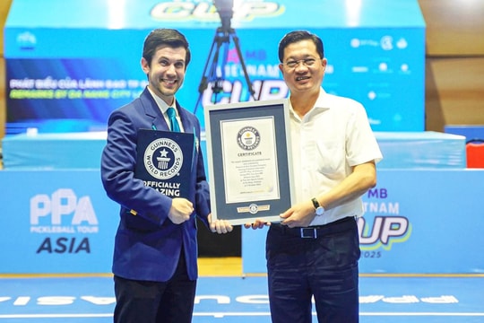 Da Nang sets new Guinness World Record for largest pickleball audience