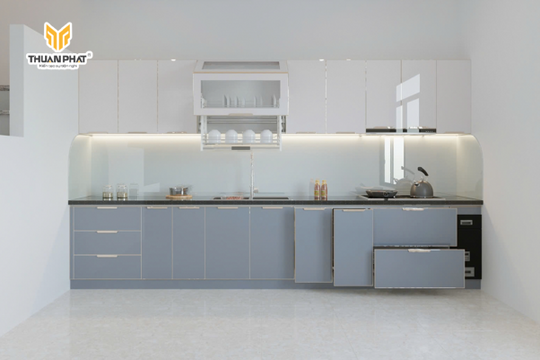 Đổi mới không gian với Tủ bếp Inox cánh kính từ Nội thất Thuận Phát