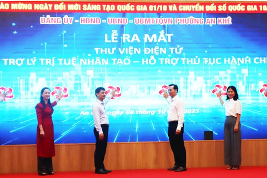 Phường An Khê dùng hệ thống trợ lý ảo AI hỗ trợ thủ tục hành chính