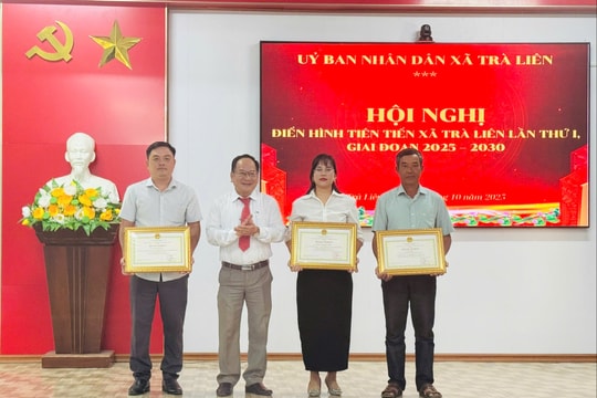 Xã Trà Liên khen thưởng 9 tập thể, 18 cá nhân điển hình tiên tiến
