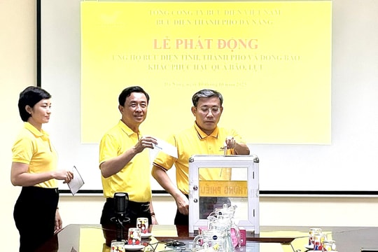 Bưu điện thành phố Đà Nẵng: Quyên góp 160 triệu đồng ủng hộ đồng bào vùng lũ