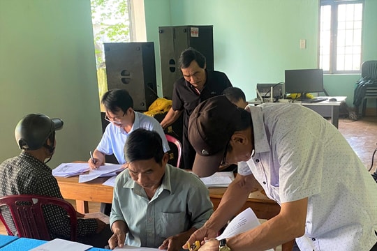 Xã Thăng Phú ra quân thu thập dữ liệu đất đai