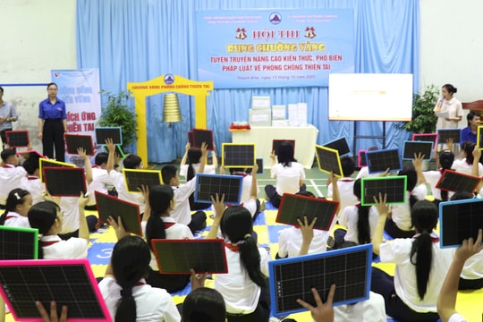 Hội thi rung chuông vàng tuyên truyền phòng, chống thiên tai cho thế hệ trẻ