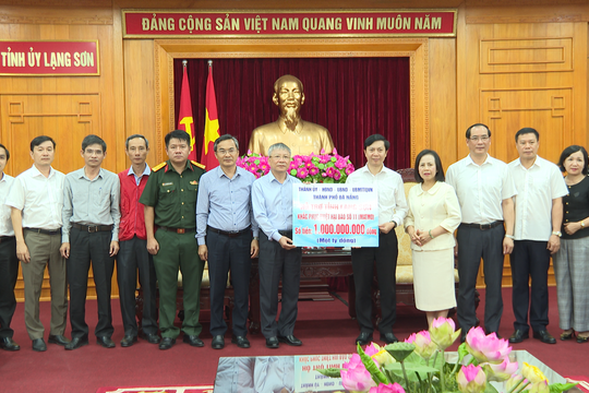 Đà Nẵng hỗ trợ các tỉnh Cao Bằng, Lạng Sơn, Bắc Ninh khắc phục hậu quả bão số 11