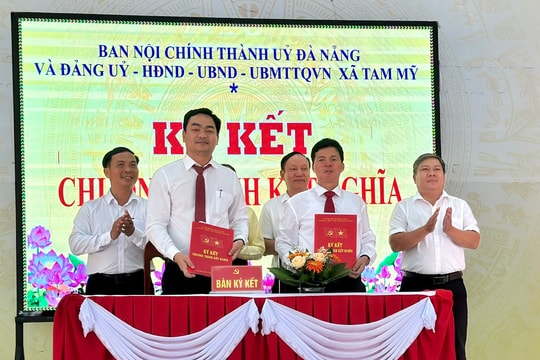Ban Nội chính Thành ủy Đà Nẵng kết nghĩa với xã Tam Mỹ