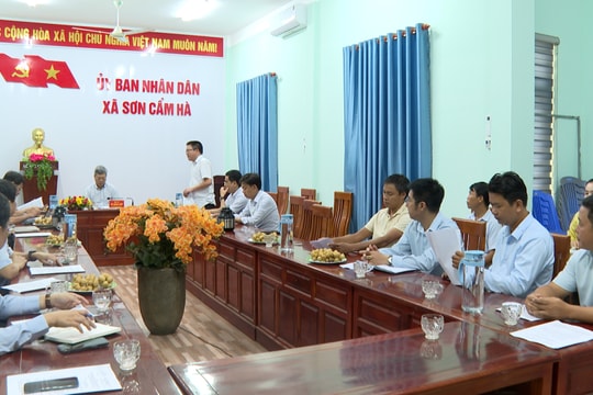 Đẩy nhanh tiến độ các dự án đầu tư công tại xã Lãnh Ngọc và Sơn Cẩm Hà