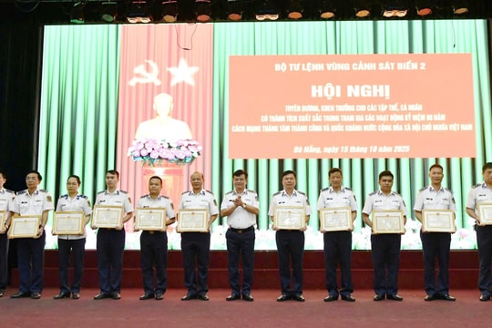 Bộ Tư lệnh Vùng Cảnh sát biển 2: Tuyên dương tập thể, cá nhân xuất sắc dịp kỷ niệm 80 năm Cách mạng Tháng Tám và Quốc khánh 2/9