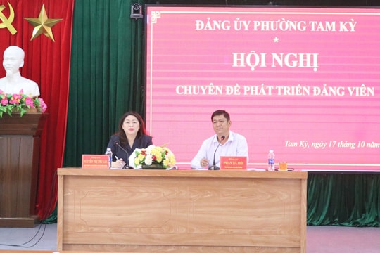 Phường Tam Kỳ đẩy mạnh phát triển đảng viên