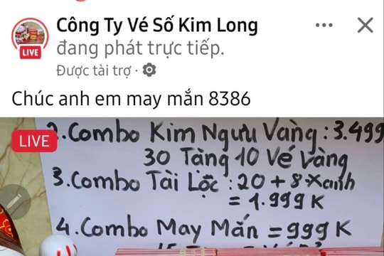 Cảnh báo thủ đoạn lừa đảo qua livestream vé số cào