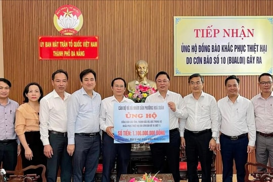 Đà Nẵng tiếp nhận hơn 17 tỷ đồng ủng hộ đồng bào khắc phục thiệt hại do bão, lũ