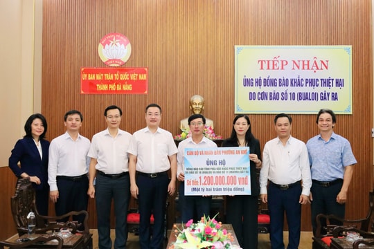 Đà Nẵng tiếp nhận hơn 20 tỷ đồng ủng hộ đồng bào bị thiệt hại do bão, lũ gây ra