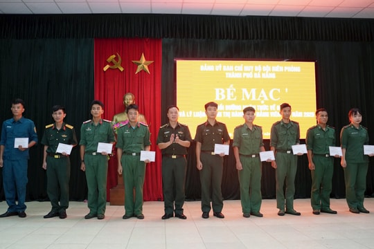 Bộ đội Biên phòng thành phố Đà Nẵng bồi dưỡng nhận thức về Đảng cho 124 học viên