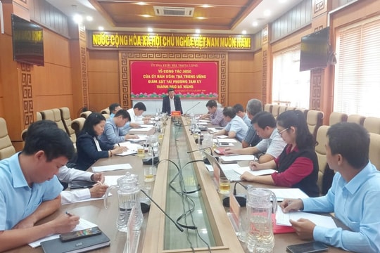 Tổ công tác của Ủy ban Kiểm tra Trung ương giám sát tại phường Tam Kỳ