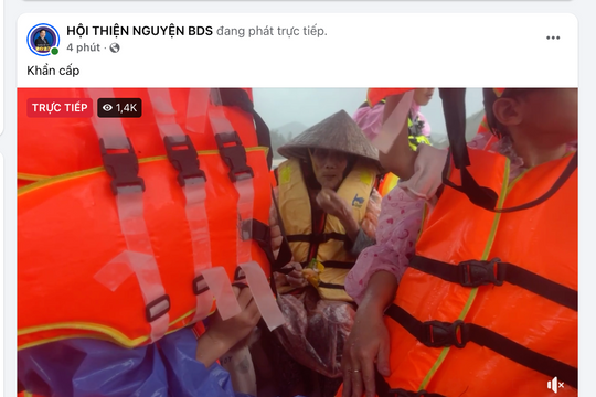Kết nối cứu hộ trong mùa lũ nhờ mạng xã hội