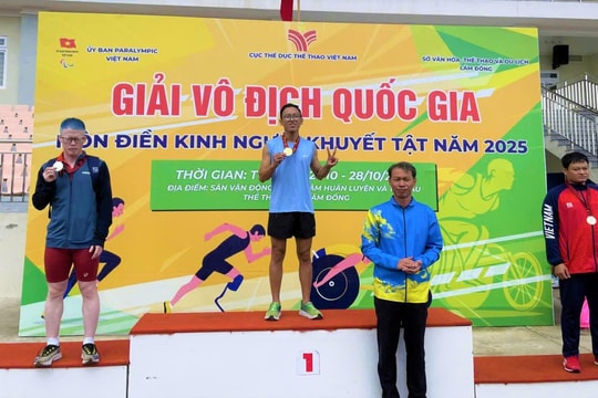Đà Nẵng giành 24 huy chương tại giải điền kinh người khuyết tật quốc gia
